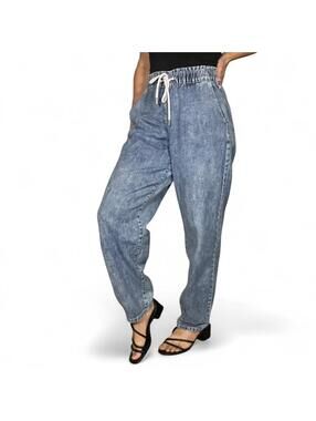 Bershka Balloon Drawstring Denim Pants